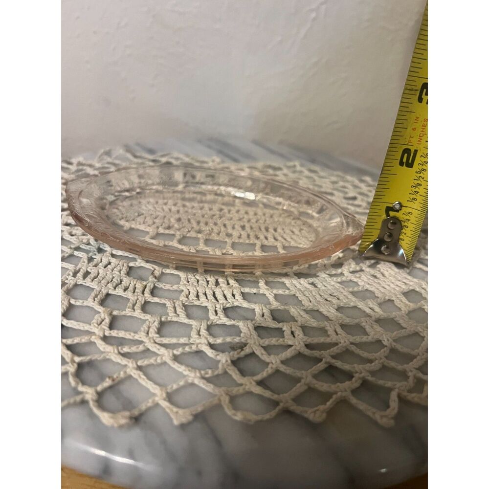 Pink Depression Glass Serving Dish